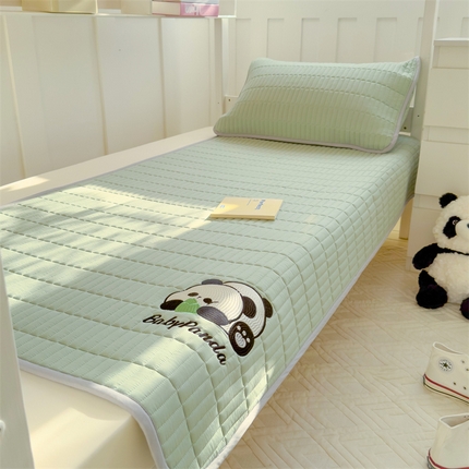 91家纺网 家纺一手货源 找家纺 （总）2025新品水洗双层纱刺绣大豆夹棉床垫床护垫学生床