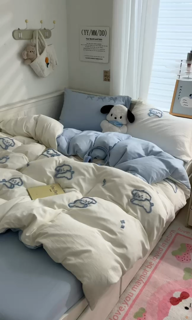 91家纺网 家纺一手货源 找家纺 （总）海岛哥哥 2025新款云柔棉毛巾绣 四件套