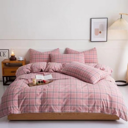 91家纺网 家纺一手货源 找家纺 （总）玖琳家纺 2024新款全棉色织水洗棉四件套