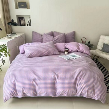 91家纺网 家纺一手货源 找家纺 （总）玖琳家纺 2024新款全棉色织水洗棉四件套