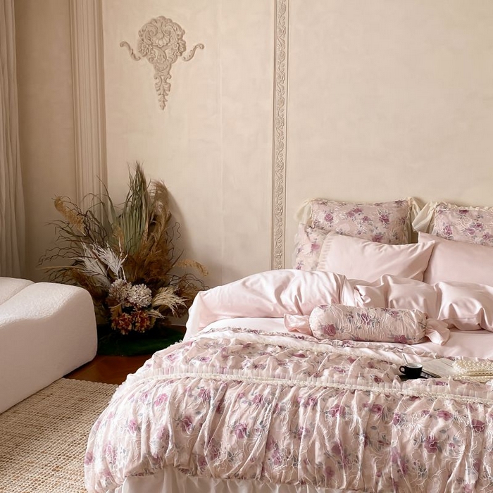 91家纺网 家纺一手货源 找家纺 （总）星野家居 2024秋冬新品棉双股澳棉四件套-布拉格