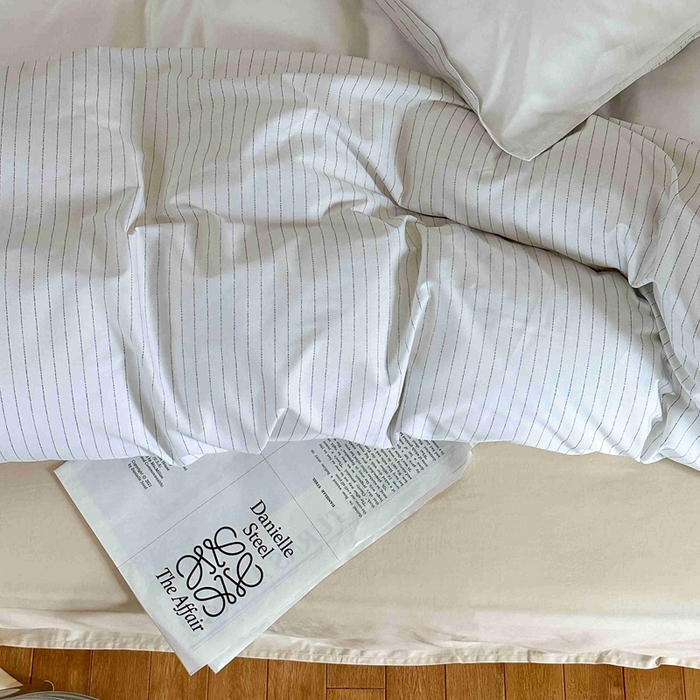 91家纺网 家纺一手货源 找家纺 时年家纺 2024新款40毛巾绣全工艺水洗全棉系列四件套（充值会员优惠5元） 象牙条