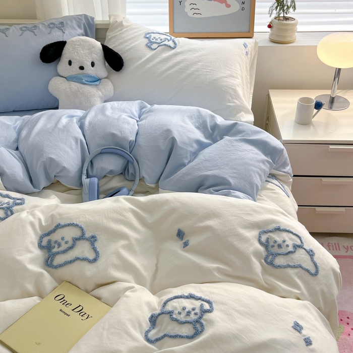 91家纺网 家纺一手货源 找家纺 （总）海岛哥哥 2025新款云柔棉毛巾绣 四件套