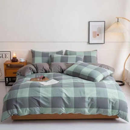 91家纺网 家纺一手货源 找家纺 （总）玖琳家纺 2024新款全棉色织水洗棉四件套