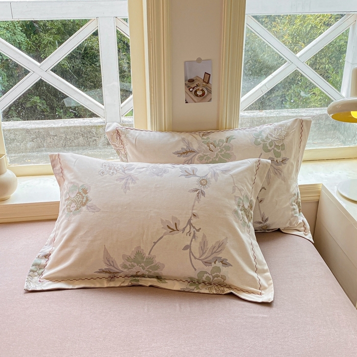 91家纺网 家纺一手货源 找家纺 帅露家纺 2025新款全棉超柔加厚生态磨毛四件套  鹿禾