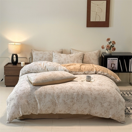 91家纺网 家纺一手货源 找家纺 （总）慕色家纺 2024新款A类全棉色织提花四件套系列