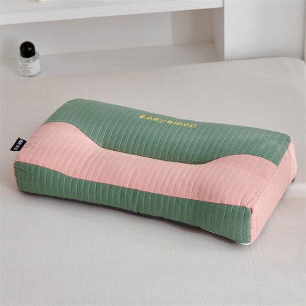 91家纺网 家纺一手货源 找家纺 （总）织布人 2024新款荞麦枕全棉砂洗立体分区荞麦枕颈椎枕纯植物草本枕头枕芯