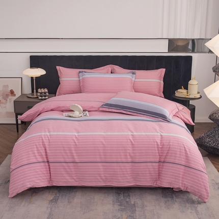 91家纺网 家纺一手货源 找家纺 （总2）喜四方 2024新款全棉磨毛纯棉印花四件套