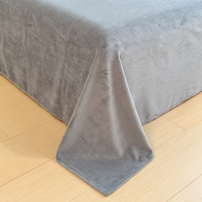 91家纺网 家纺一手货源 找家纺 丝羽坊 2024新款高克重3D立体雕花提花牛奶绒四件套 华夫格-浅灰