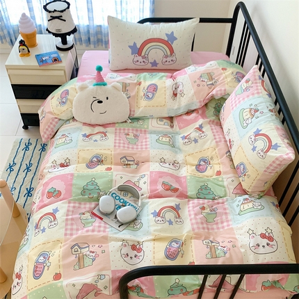 美乐迪家纺 2024新款全棉印花混搭系列四件套 童趣