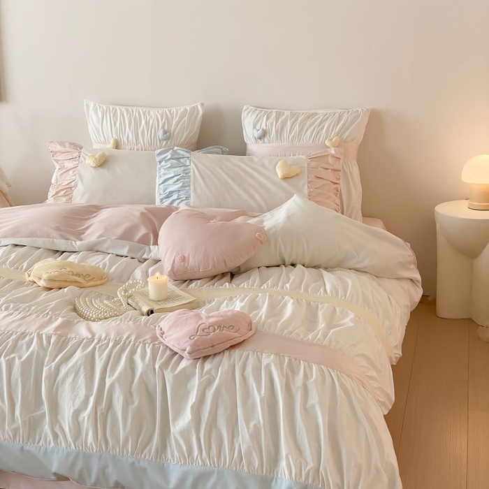 91家纺网 家纺一手货源 找家纺 （总）星野家居 2024秋冬新品加厚40s水洗棉四件套-甜甜的