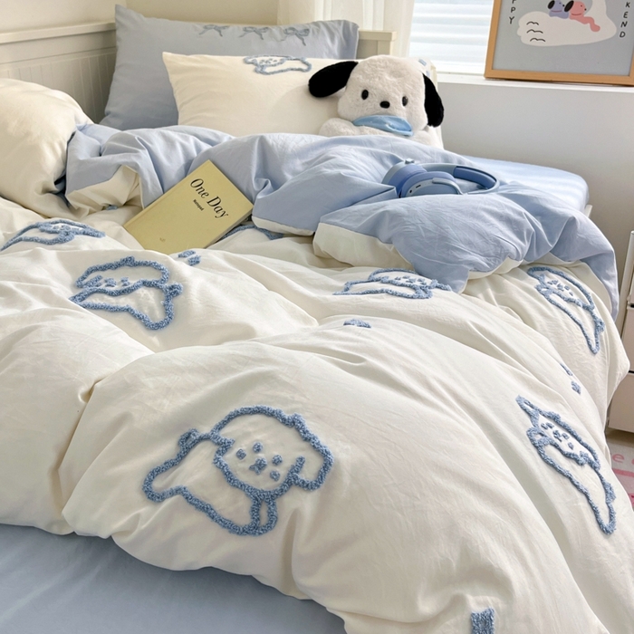 91家纺网 家纺一手货源 找家纺 （总）海岛哥哥 2025新款云柔棉毛巾绣 四件套