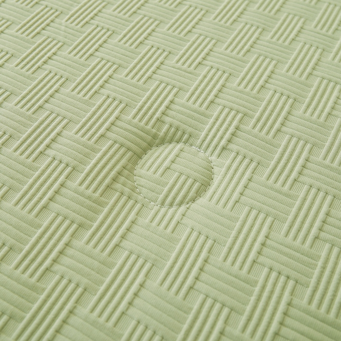 91家纺网 家纺一手货源 找家纺 星航家纺 2025新款A类针织棉华夫格大豆被子母被子（真正A类针织棉）华夫格子母被 抹茶绿