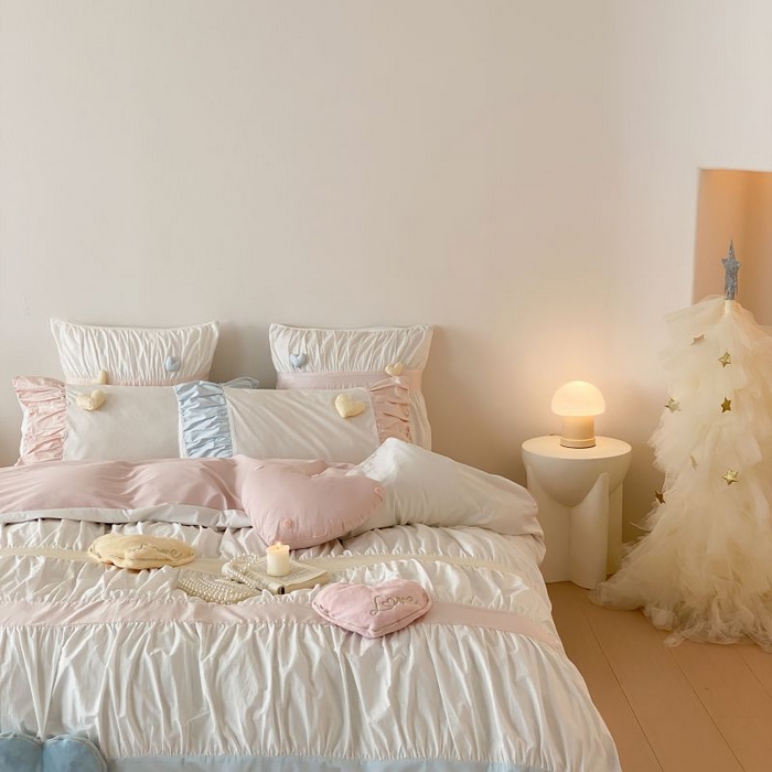 91家纺网 家纺一手货源 找家纺 （总）星野家居 2024秋冬新品加厚40s水洗棉四件套-甜甜的