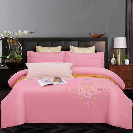 91家纺网 家纺一手货源 找家纺 （总）2026秋冬新品全棉磨毛刺绣120支四件套系列-玫瑰庄园