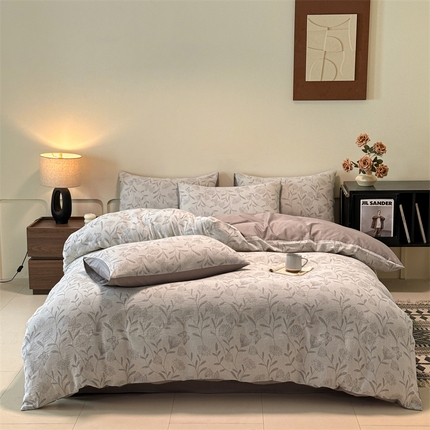 91家纺网 家纺一手货源 找家纺 （总）慕色家纺 2024新款A类全棉色织提花四件套系列