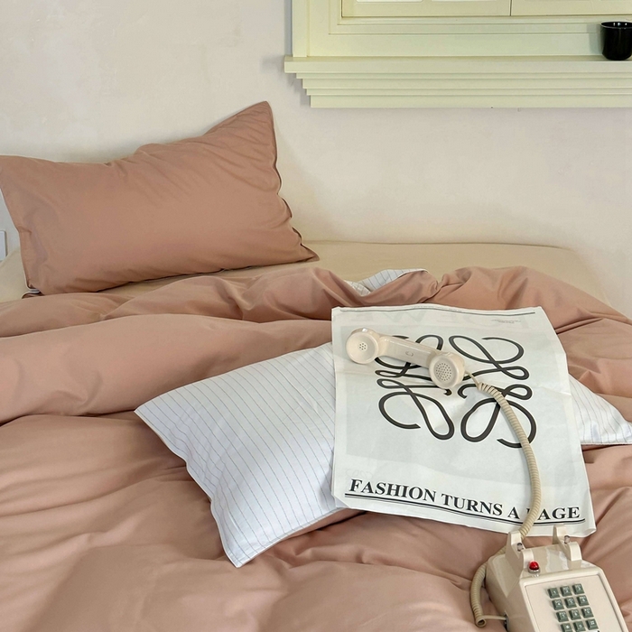 91家纺网 家纺一手货源 找家纺 时年家纺 2024新款40毛巾绣全工艺水洗全棉系列四件套（充值会员优惠5元） 奶咖条