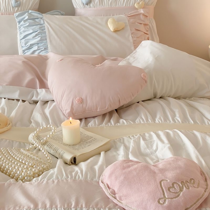 91家纺网 家纺一手货源 找家纺 （总）星野家居 2024秋冬新品加厚40s水洗棉四件套-甜甜的