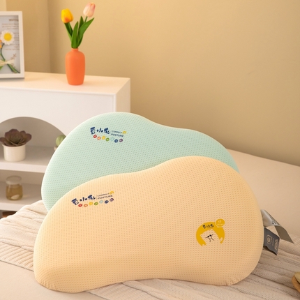 （总）境月枕芯坊 2024新款糖豆儿童硅胶枕35*55*6cm