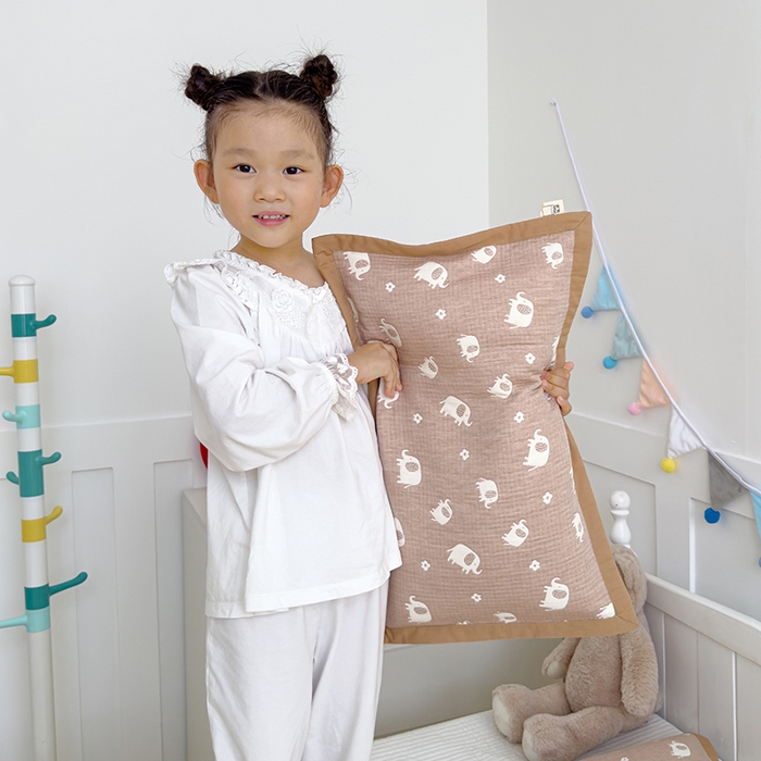 91家纺网 家纺一手货源 找家纺 （总）2024新品色织全棉三层纱布枕套儿童夹棉枕头套成人纯棉纱布枕巾直播