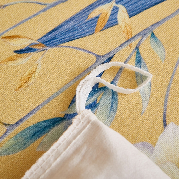 91家纺网 家纺一手货源 找家纺 雲归梦 2024新款加厚全棉生态磨毛大版四件套 醉花听风-桔