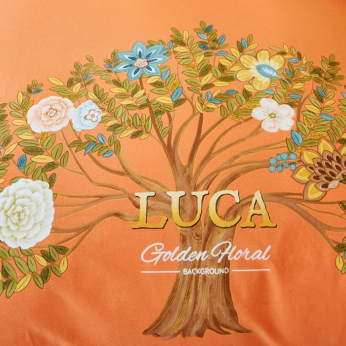 91家纺网 家纺一手货源 找家纺 雲归梦 2024新款加厚全棉生态磨毛大版四件套 光年之外 桔