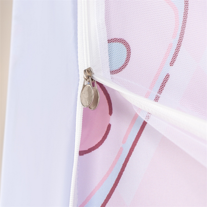 91家纺网 家纺一手货源 找家纺 新太阳蚊帐 2025新款卡通学生遮光床帘 兔耳小仙女