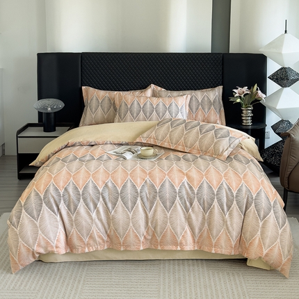 91家纺网 家纺一手货源 找家纺 （总）2024新款全棉加厚长绒棉数码印花四件套