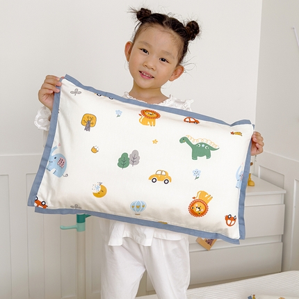 2024新款A类133x72铂金全棉枕套枕头枕芯七彩童年系列 枕套+枕芯-棚拍图 好利友