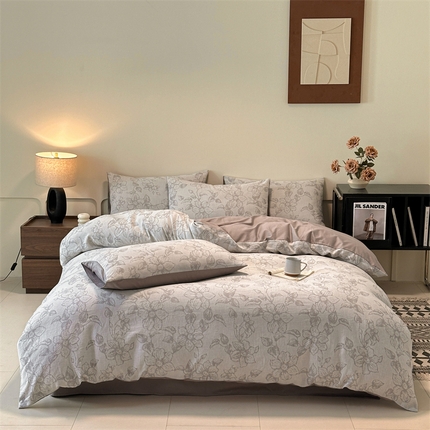 91家纺网 家纺一手货源 找家纺 （总）慕色家纺 2024新款A类全棉色织提花四件套系列