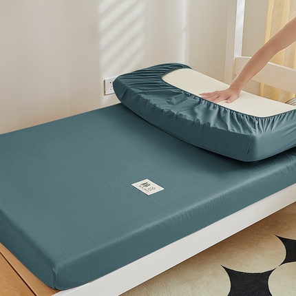 91家纺网 家纺一手货源 找家纺 （总）衿成家纺 2025新款全棉喷气纯色学生宿舍单床笠