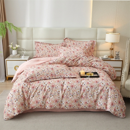 91家纺网 家纺一手货源 找家纺 （总2）2025秋冬新款全棉超柔生态磨毛四件套（32*21支）