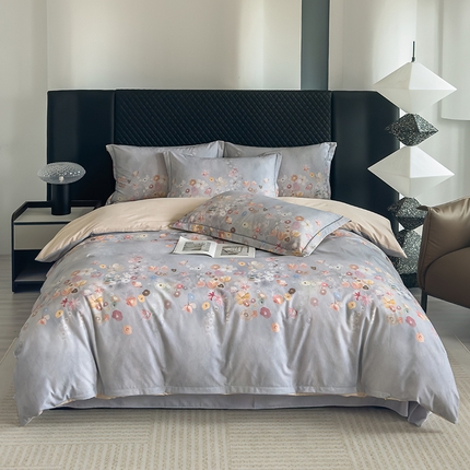 91家纺网 家纺一手货源 找家纺 （总）2024新款全棉加厚长绒棉数码印花四件套