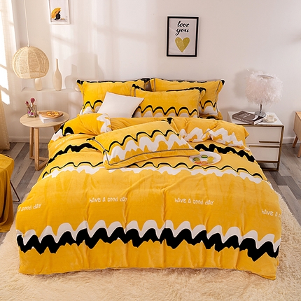 91家纺网 家纺一手货源 找家纺 （总）尚品凤凰2025新款高克重印花牛奶绒四件套-工艺款