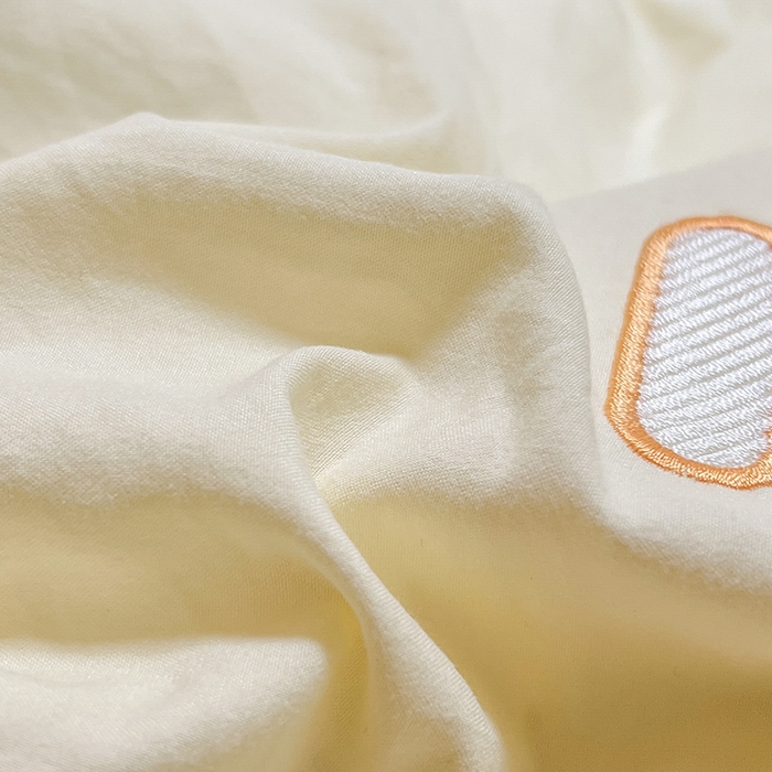 91家纺网 家纺一手货源 找家纺 梦舒羽 2025新款ins卡通可爱小狗刺绣水洗棉磨毛学生宿舍三件套居家四件套 小八嘎-奶黄