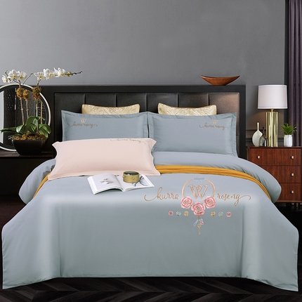 91家纺网 家纺一手货源 找家纺 （总）2026秋冬新品全棉磨毛刺绣120支四件套系列-玫瑰庄园