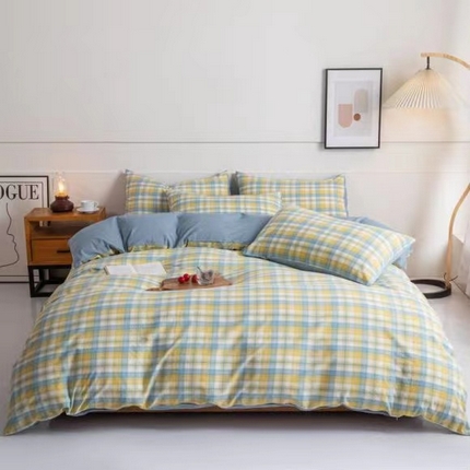 91家纺网 家纺一手货源 找家纺 （总）玖琳家纺 2024新款全棉色织水洗棉四件套