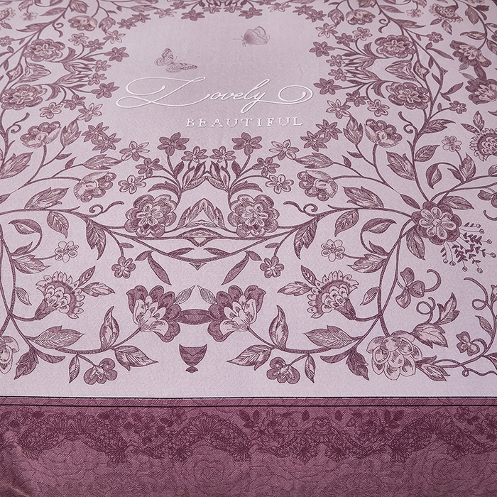 91家纺网 家纺一手货源 找家纺 雲归梦 2024新款加厚全棉生态磨毛大版四件套 流光溢彩 紫