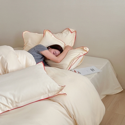 91家纺网 家纺一手货源 找家纺 （总）梦享生活家居 2024新款Ａ类50支全棉磨毛密拷边四件套系列