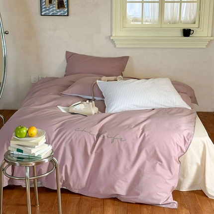 （总）时年家纺 2024新款40毛巾绣全工艺水洗全棉系列四件套（充值会员优惠5元）