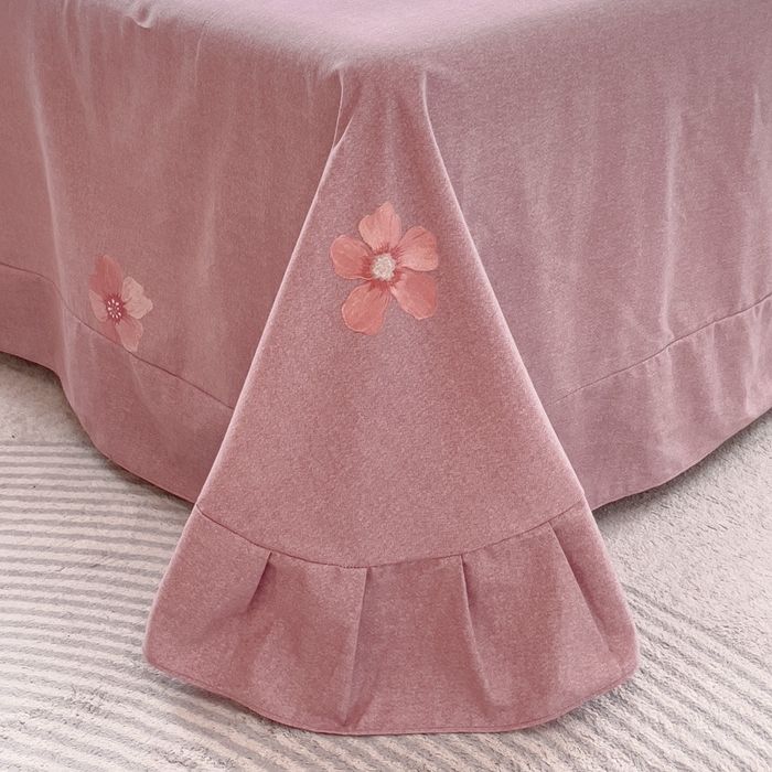 91家纺网 家纺一手货源 找家纺 帅露家纺 2025新款全棉超柔加厚生态磨毛四件套  半月时光