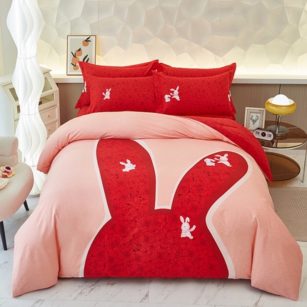 91家纺网 家纺一手货源 找家纺 （总）雲归梦 2025新款加厚全棉生态磨毛大版四件套