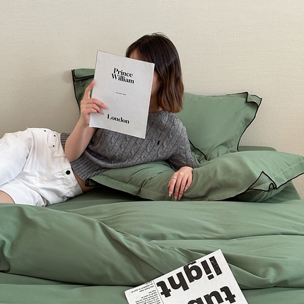 91家纺网 家纺一手货源 找家纺 （总）梦享生活家居 2024新款Ａ类50支全棉磨毛密拷边四件套系列