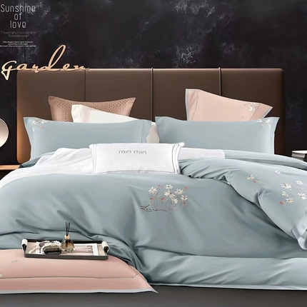 91家纺网 家纺一手货源 找家纺 （总）U品汇 2024新品生态加厚长绒棉纯棉绣花60S全棉磨毛刺绣四件套