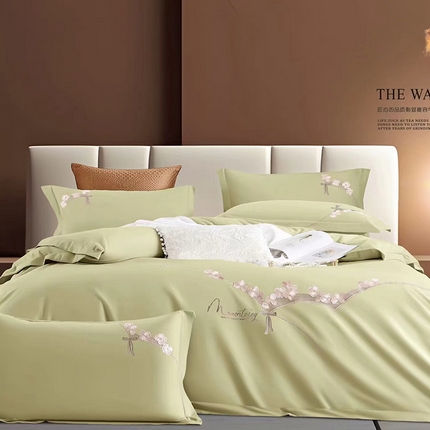 91家纺网 家纺一手货源 找家纺 （总）U品汇 2024新品生态加厚长绒棉纯棉绣花60S全棉磨毛刺绣四件套