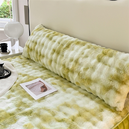 91家纺网 家纺一手货源 找家纺 （总）圣比熊 2025新款兔毛绒双人枕套牛奶绒加长枕芯套雪花绒枕头套