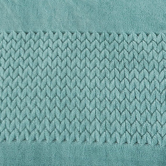 91家纺网 家纺一手货源 找家纺 绣女坊 2024新款雕花绒-大麦四件套 大麦-水绿