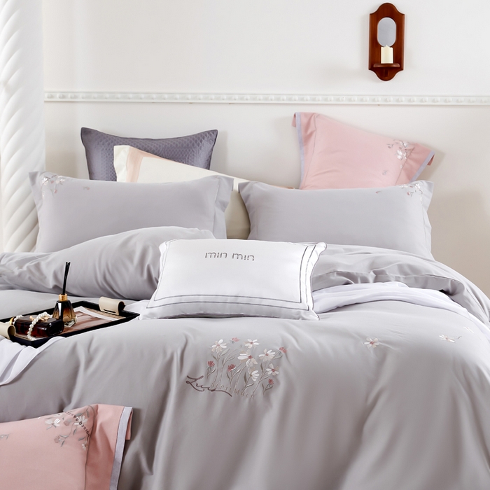 91家纺网 家纺一手货源 找家纺 （总）U品汇 2024新品生态加厚长绒棉纯棉绣花60S全棉磨毛刺绣四件套