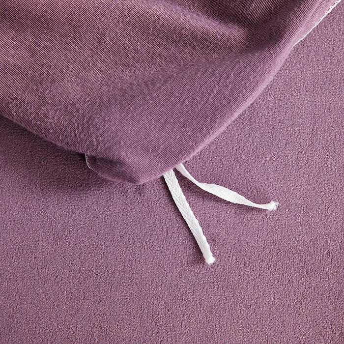 91家纺网 家纺一手货源 找家纺 绣女坊 2024新款高克重宝宝绒四件套 眷恋-紫色