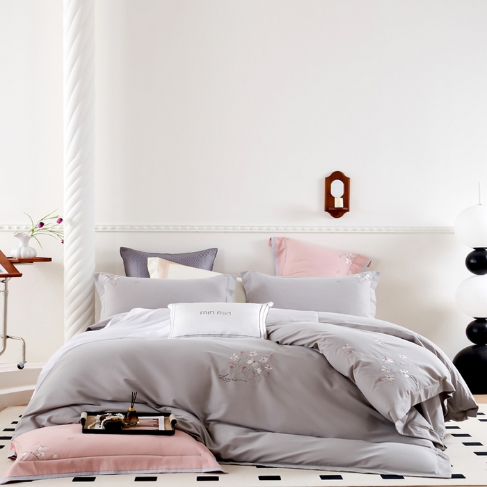 91家纺网 家纺一手货源 找家纺 （总）U品汇 2024新品生态加厚长绒棉纯棉绣花60S全棉磨毛刺绣四件套